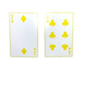 Christian Dior Paris 2 Of Diamonds & 6 Of Spades Luxury Collectors Playing Cards
